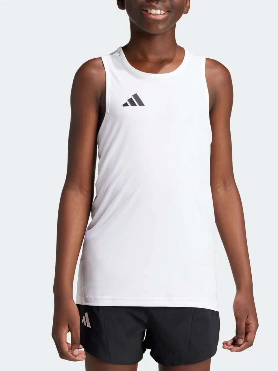 Rompertjes En Hemdjes|adidas - Team Kids Tanktop Wit
