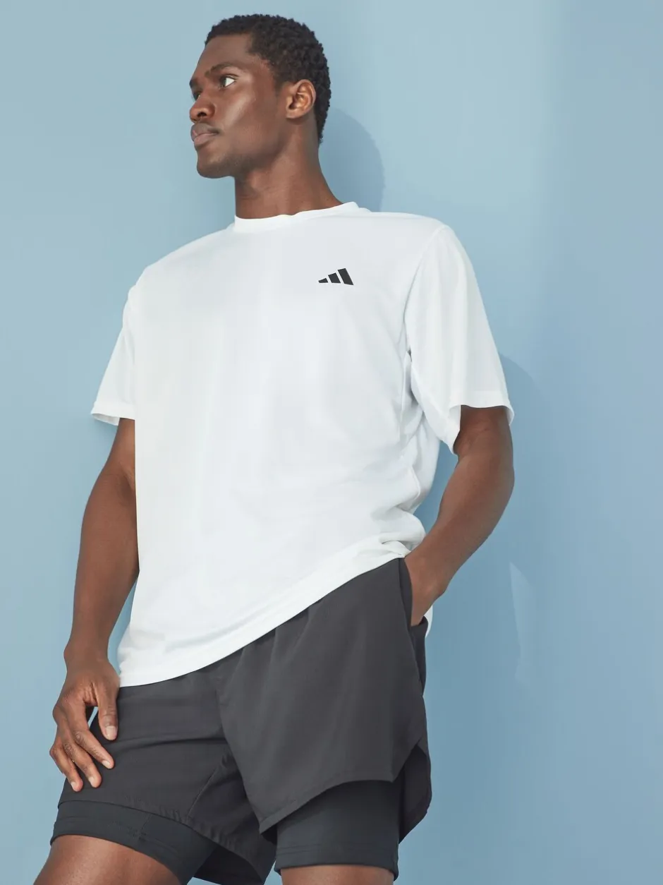 Sportkleding|adidas Wit - Train Essentials trainingsshirt