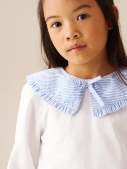 Overhemden En Blouses|Angel & Rocket - Betty blouse met Strepen en Lange mouwen Wit