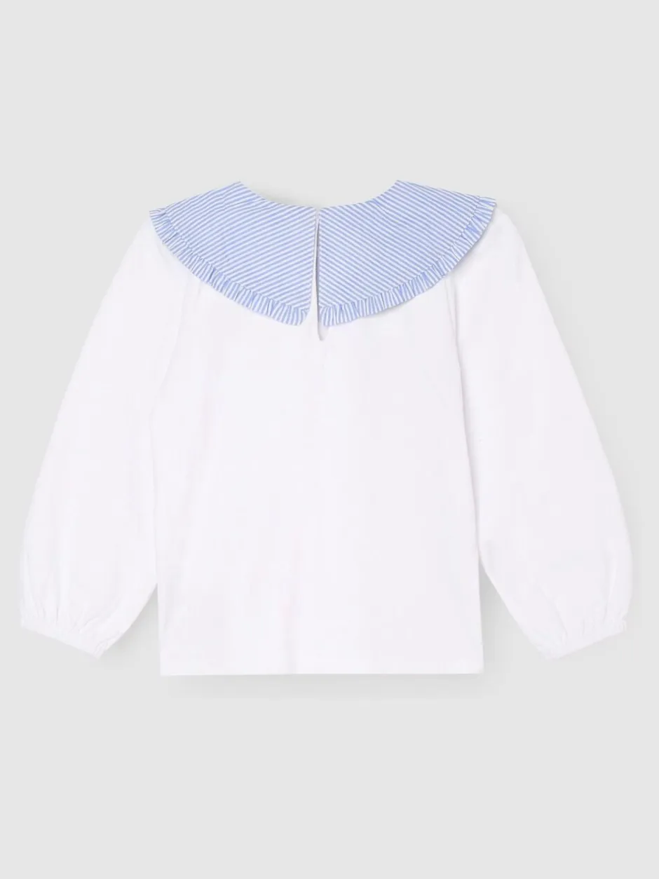 Overhemden En Blouses|Angel & Rocket - Betty blouse met Strepen en Lange mouwen Wit