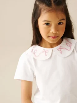 Overhemden En Blouses*Angel & Rocket - Emily Peter Pan Collar Blouse Wit