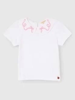 Overhemden En Blouses*Angel & Rocket - Emily Peter Pan Collar Blouse Wit