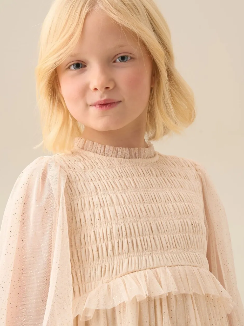Jurken|Angel & Rocket - Willow Ivory Balloon Sleeve Boho Dress Wit