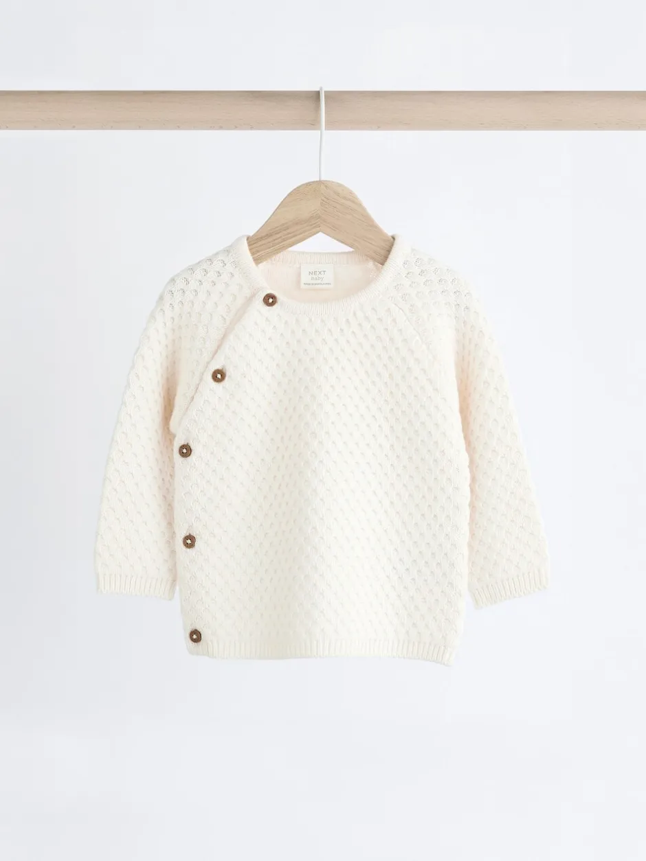 Sets En Combisets|Truien En Breisels|Next Wit - Baby Set van gebreide Trui en Broeken (0mnd-2jr)