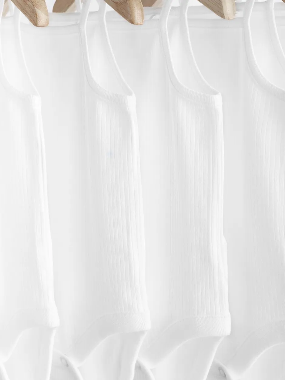 Rompertjes En Hemdjes|Rompertjes En Hemdjes*Next Wit - Baby Strappy Bodysuits