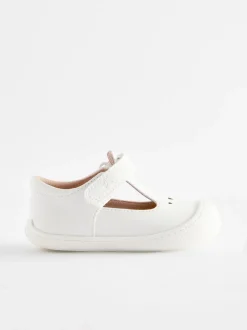Babyschoenen*Next - Babyslofjes met T-bandje Wit