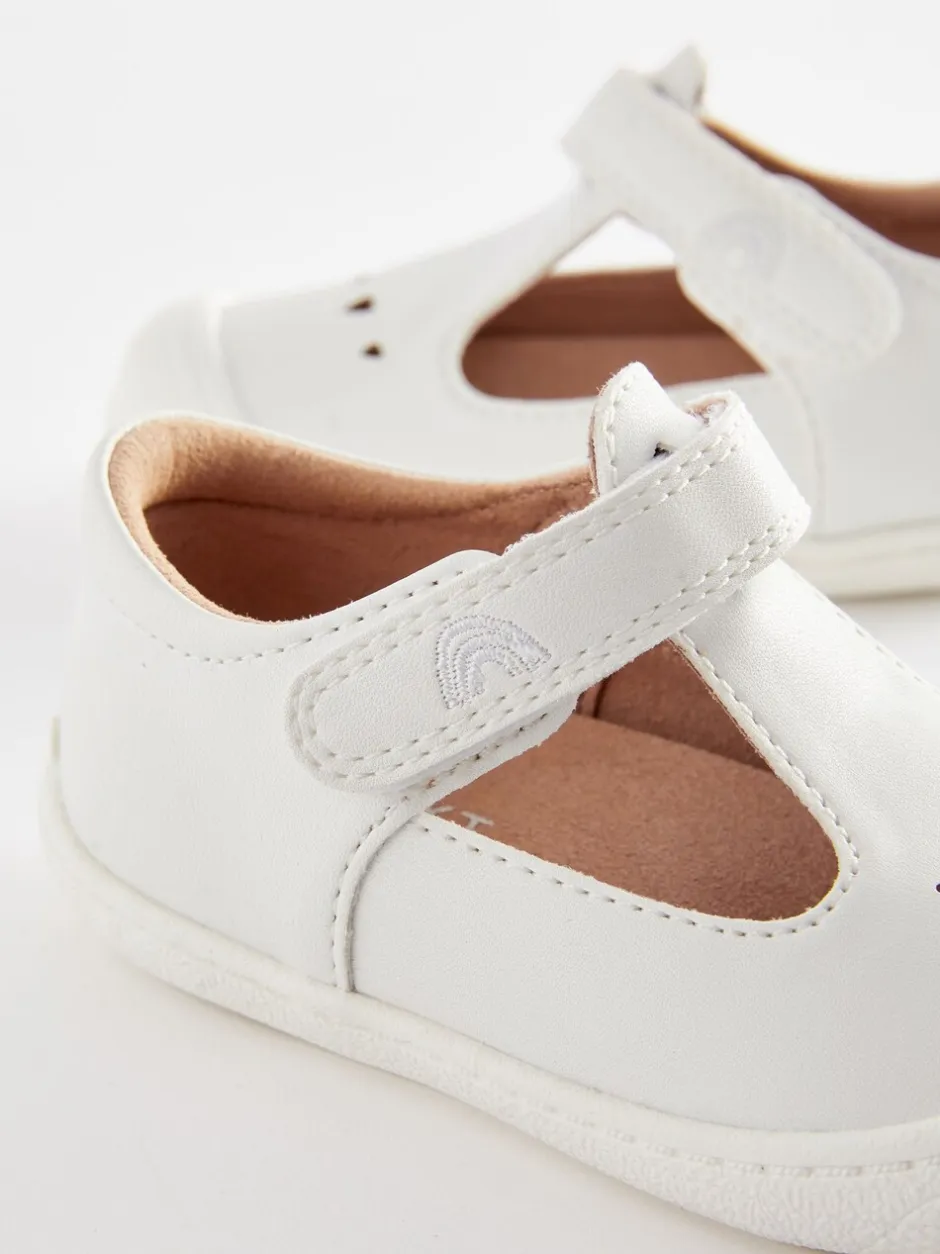 Babyschoenen*Next - Babyslofjes met T-bandje Wit