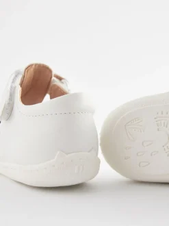 Babyschoenen*Next - Babyslofjes met T-bandje Wit