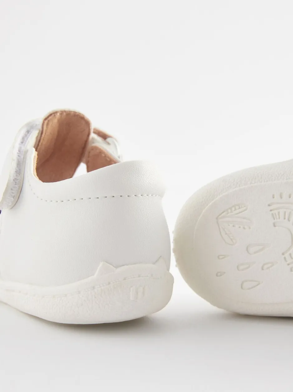 Babyschoenen*Next - Babyslofjes met T-bandje Wit