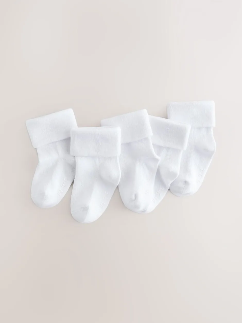 Sokken En Panty's|Sokken*Next - Babysokken met omgerolde rand (0mnd-2jr) Wit