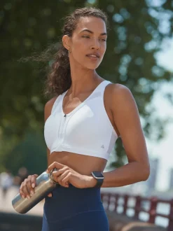 Sportkleding|Beha's*Next - B-GG Active Sports high impact Dry Tech-sportbeha met rits aan de voorkant Wit