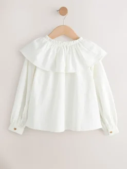 Overhemden En Blouses*Next Wit - Blouse met ruches aan de kraag (3-16jr)