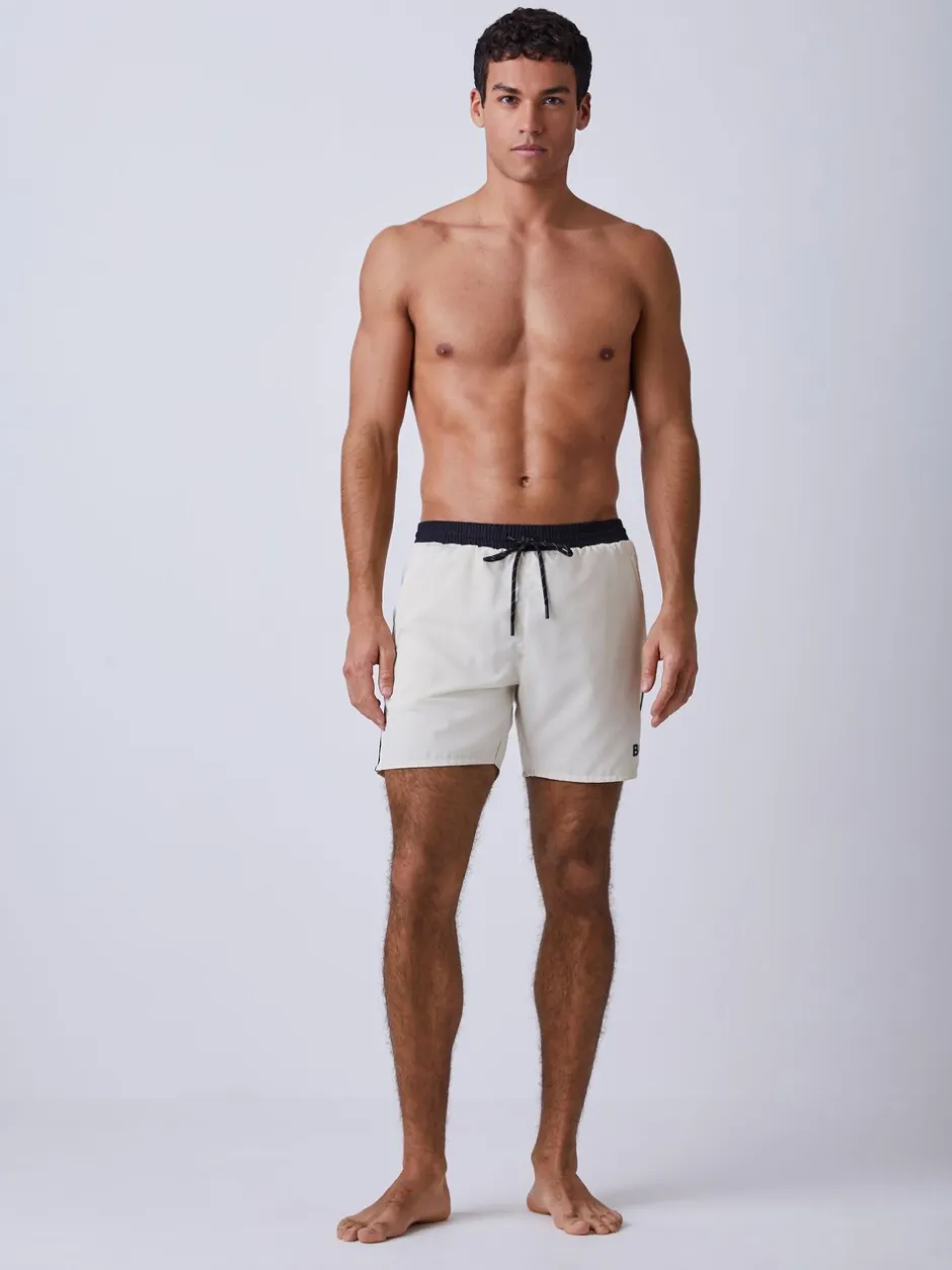 Badkleding|BOSS Wit - Starfish sneldrogende zwembroek