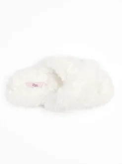 Pantoffels|Boux Avenue - Cross Band Slippers Wit