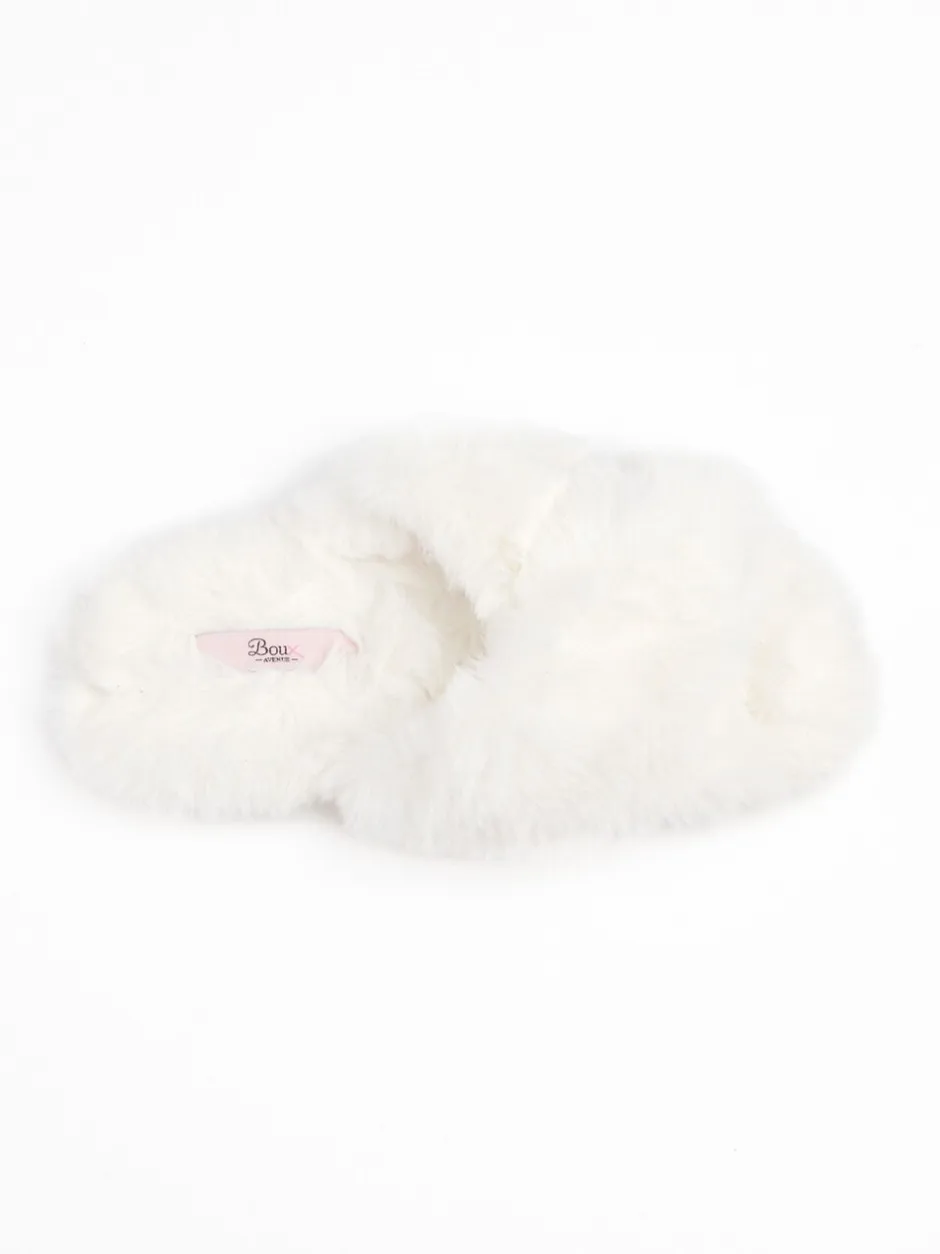 Pantoffels|Boux Avenue - Cross Band Slippers Wit