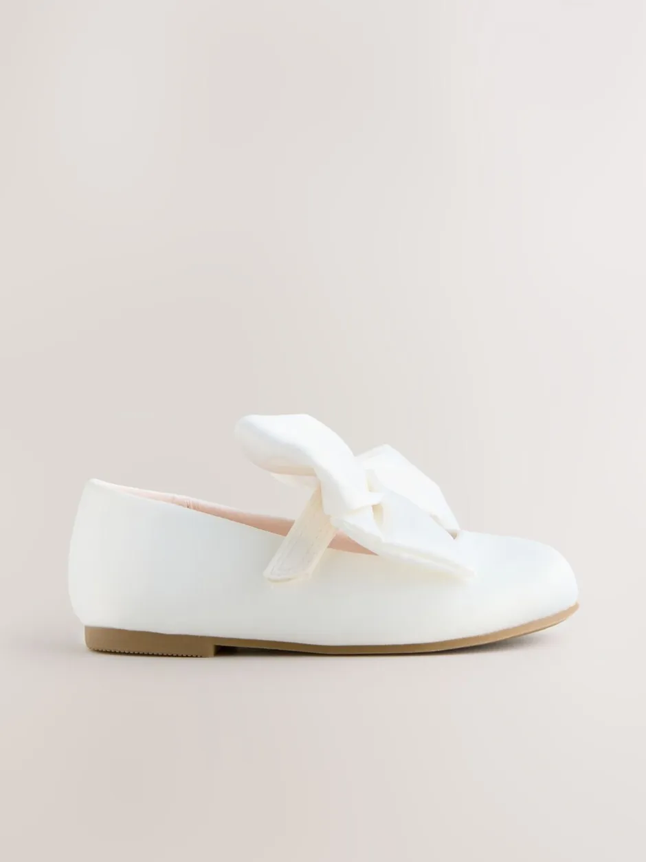 Gelegenheidskleding*Next Wit - Bow Satin Flower Occasion Mary Jane Shoes