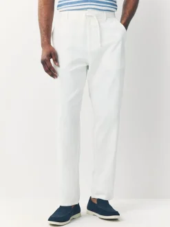 Broeken En Chino's*Next Wit - Broek van linnenmix