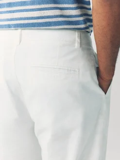 Broeken En Chino's*Next Wit - Broek van linnenmix
