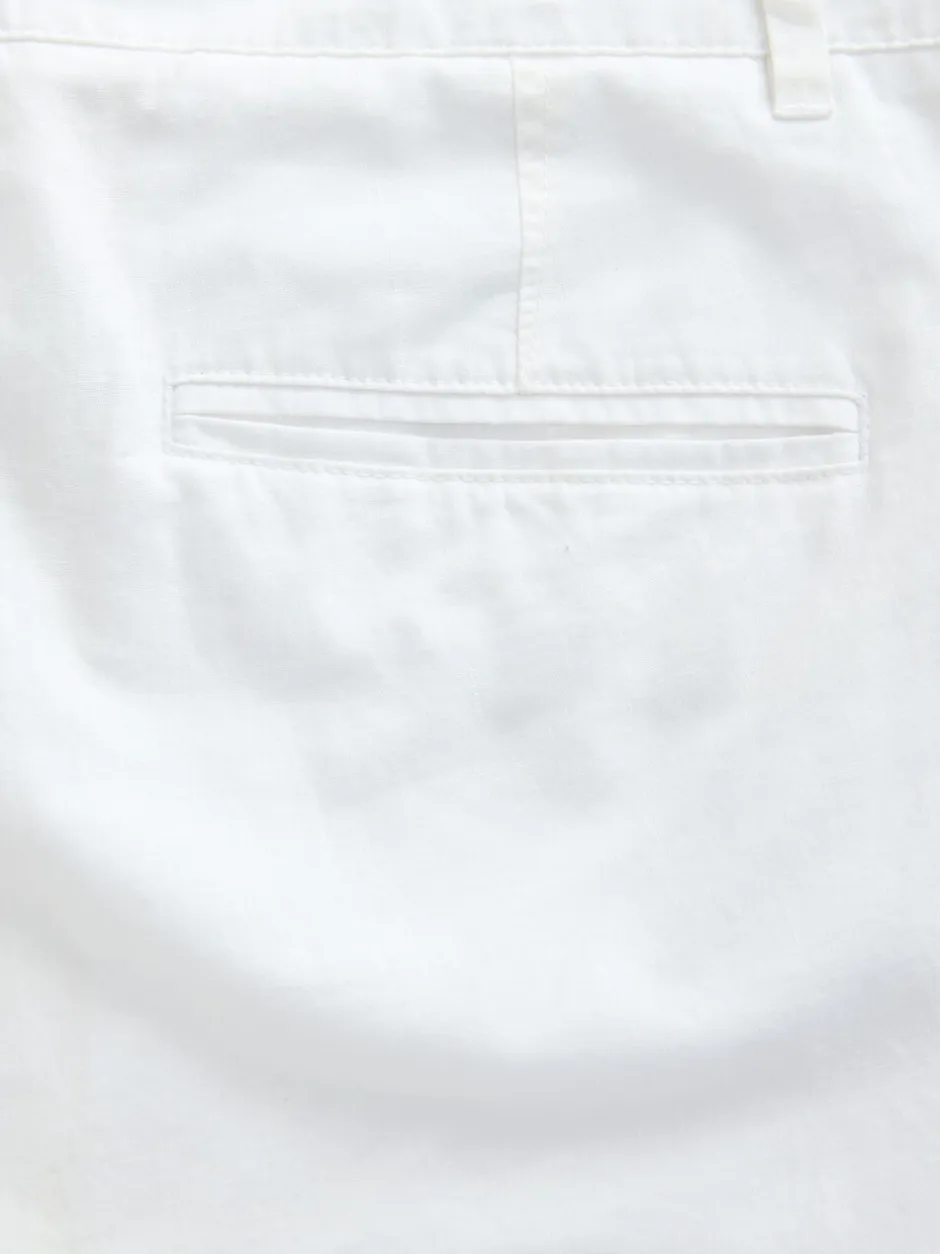 Broeken En Chino's*Next Wit - Broek van linnenmix