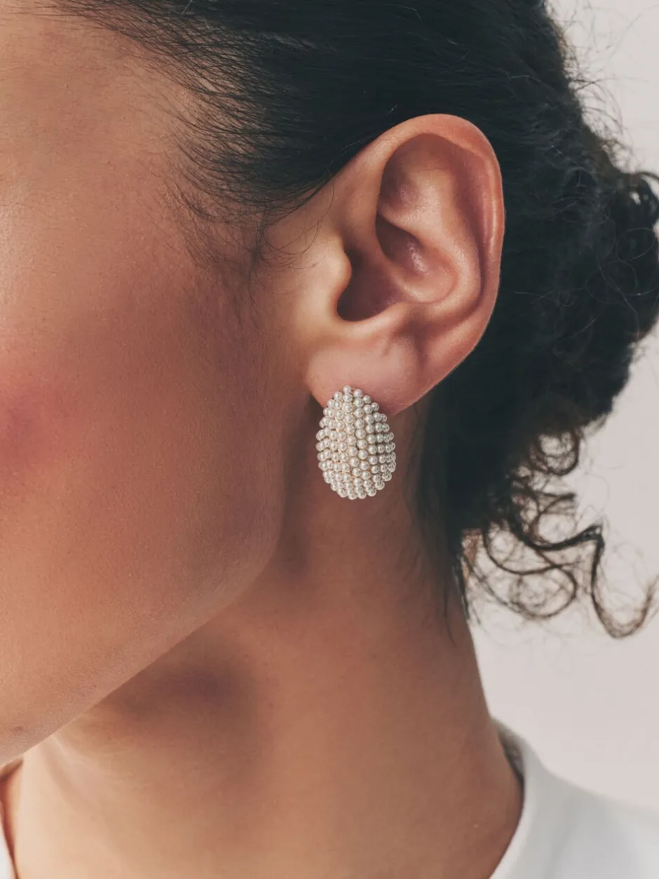 Sieraden|Next Wit - Bruidsoorknopjes met traanvormig pareleffect