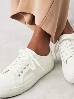 Sneakers|Next - Canvas honkbalsneakers Wit