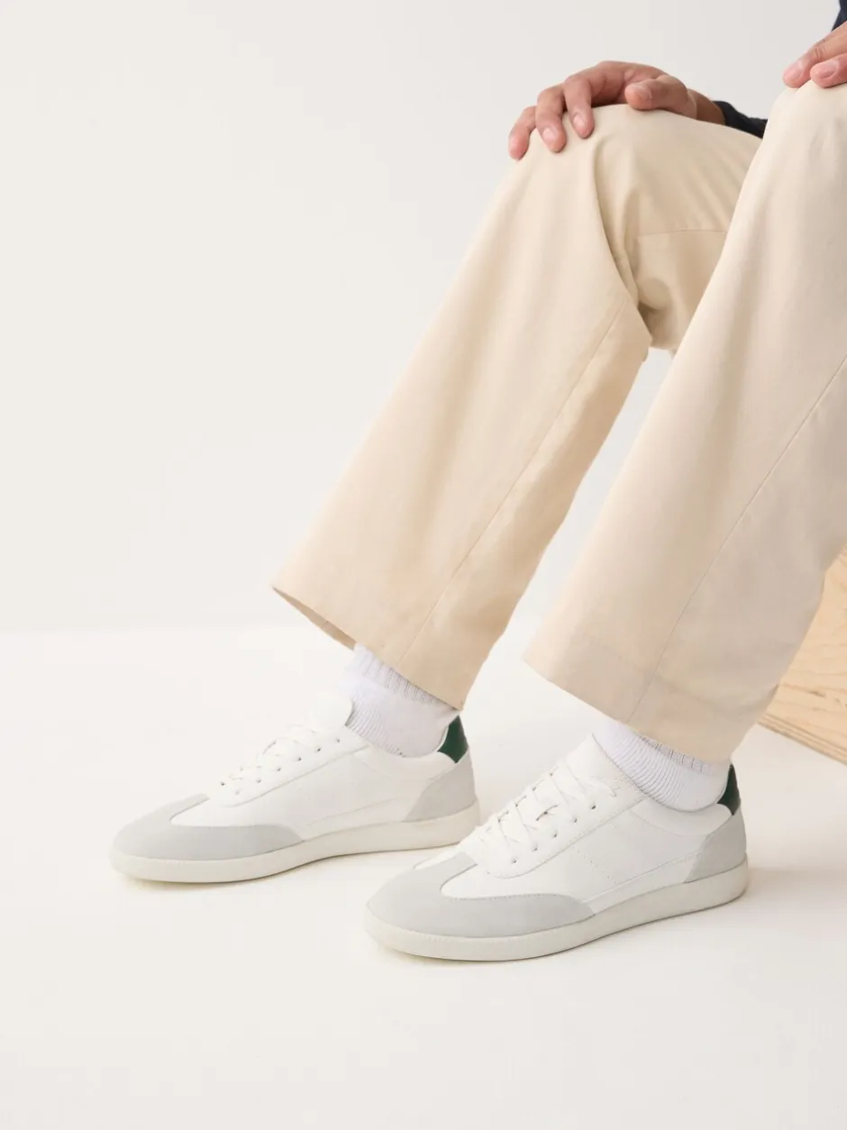 Sneakers*Next - Chic-casual vetersneakers met suède afwerking Wit