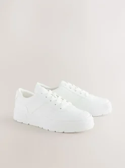 Sneakers*Next - Cleat Chunky sneakers met vetersluiting Wit
