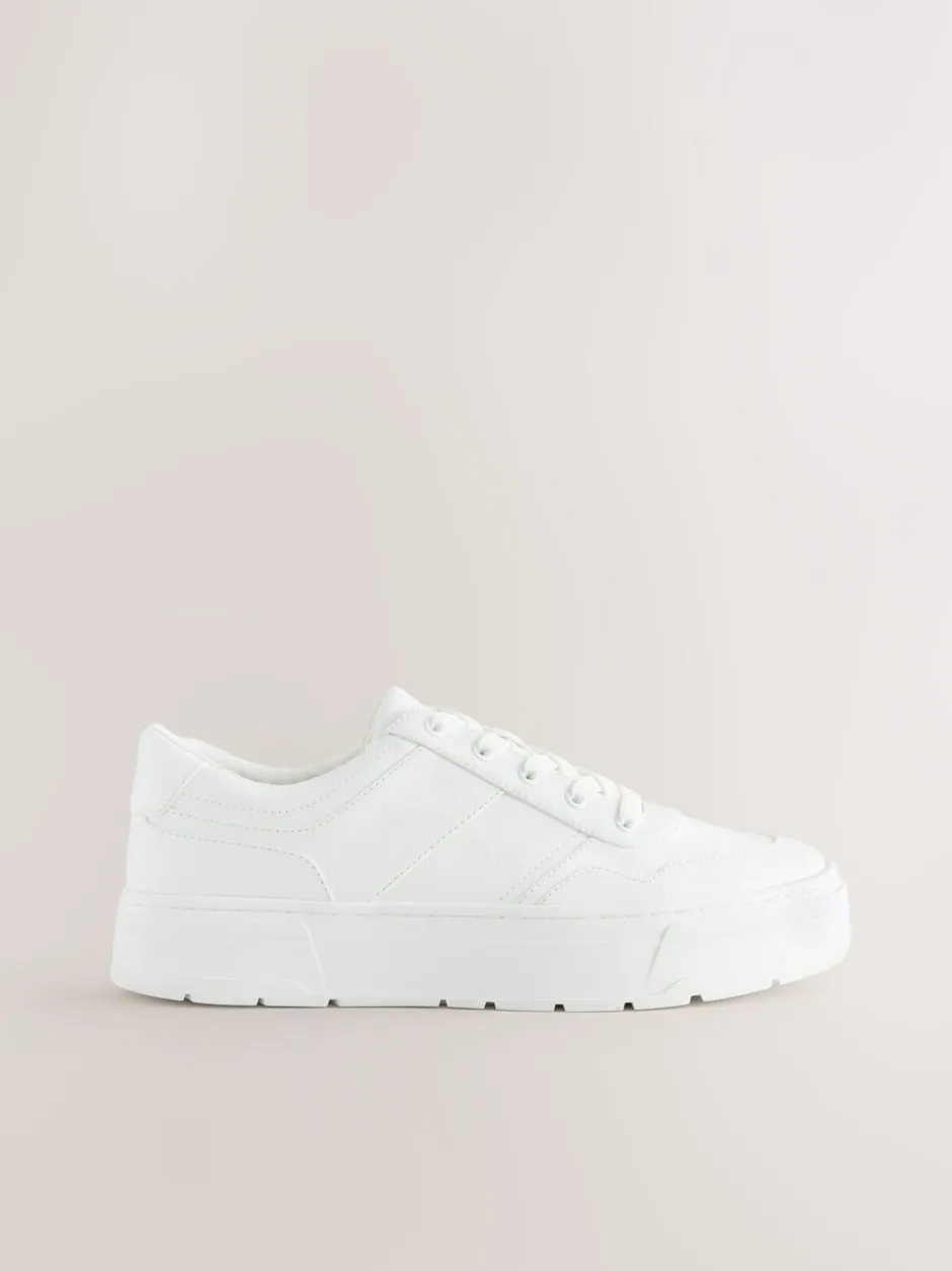 Sneakers*Next - Cleat Chunky sneakers met vetersluiting Wit