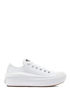 Sneakers|Converse - All Star Move Chuck Ox sneakers met plateauzool Wit