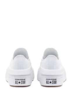 Sneakers|Converse - All Star Move Chuck Ox sneakers met plateauzool Wit