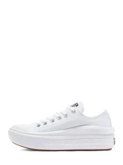Sneakers|Converse - All Star Move Chuck Ox sneakers met plateauzool Wit
