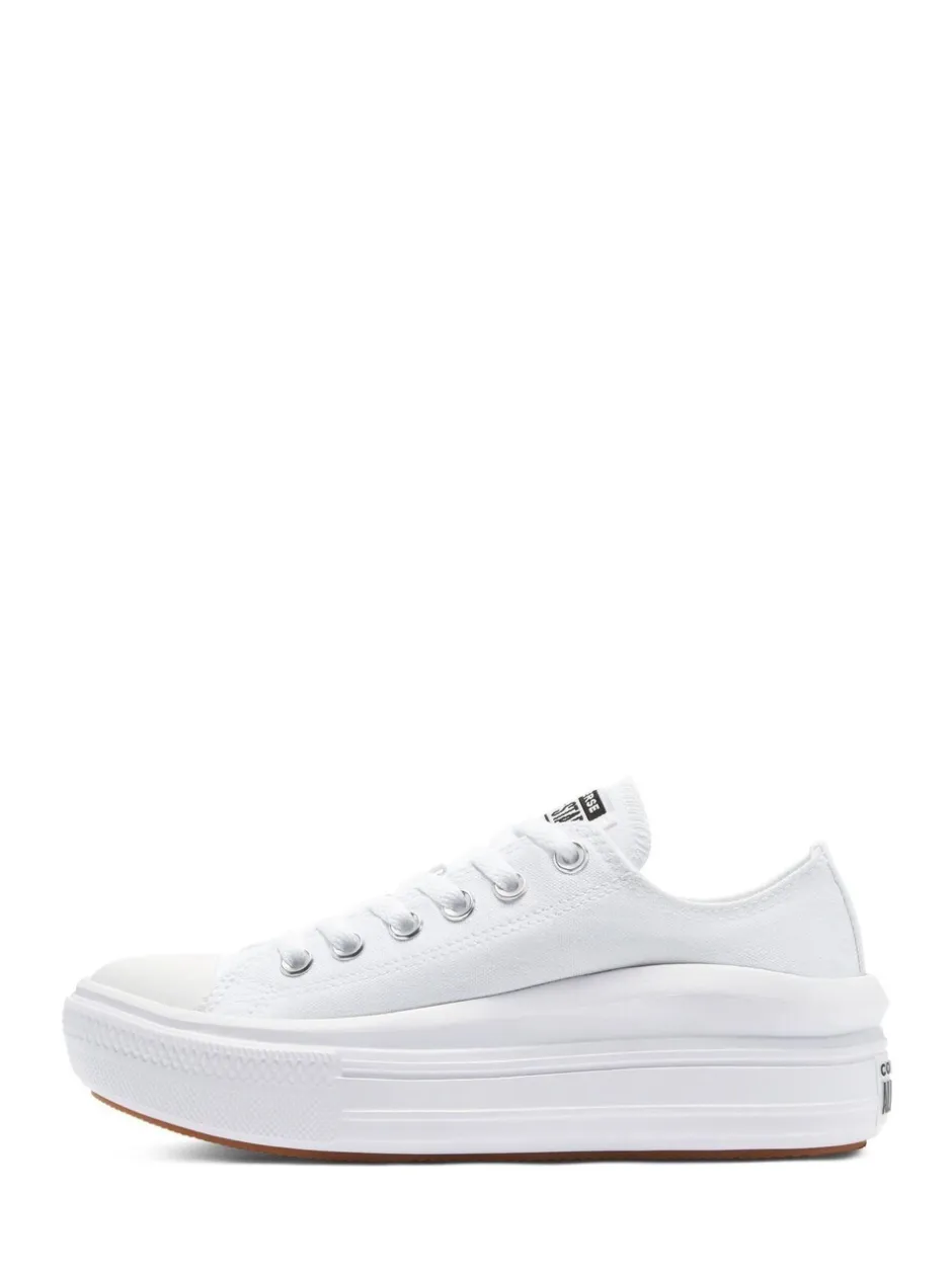 Sneakers|Converse - All Star Move Chuck Ox sneakers met plateauzool Wit