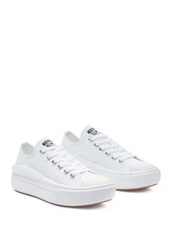 Sneakers|Converse - All Star Move Chuck Ox sneakers met plateauzool Wit