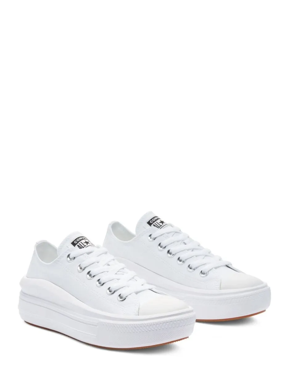 Sneakers|Converse - All Star Move Chuck Ox sneakers met plateauzool Wit