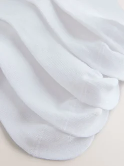 Sokken En Panty's|Next - Cotton Rich Diamante Ankle Socks 5 Pack Wit