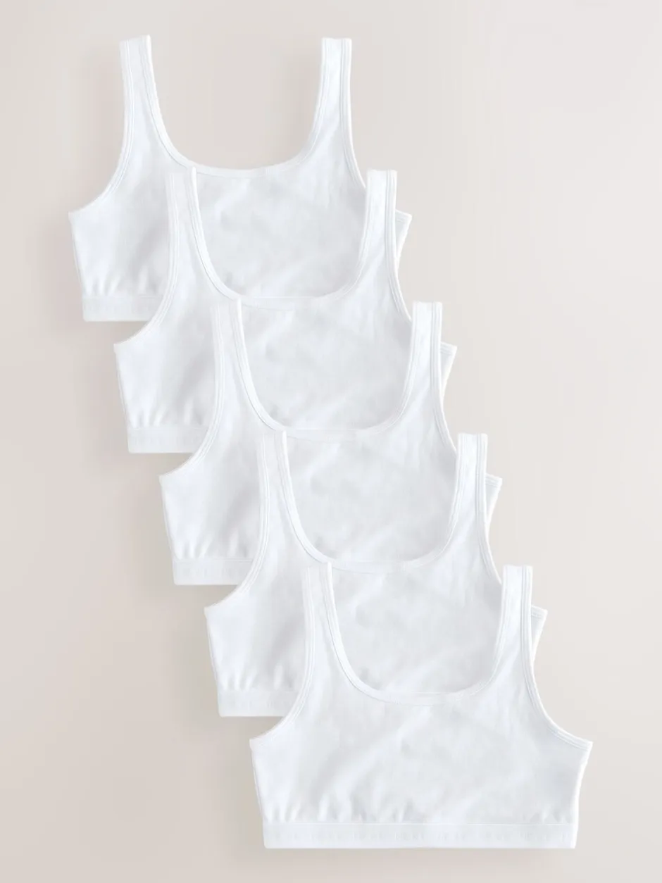 Alle Ondergoed*Next - Crop top met ronde hals (5-16jr) Wit
