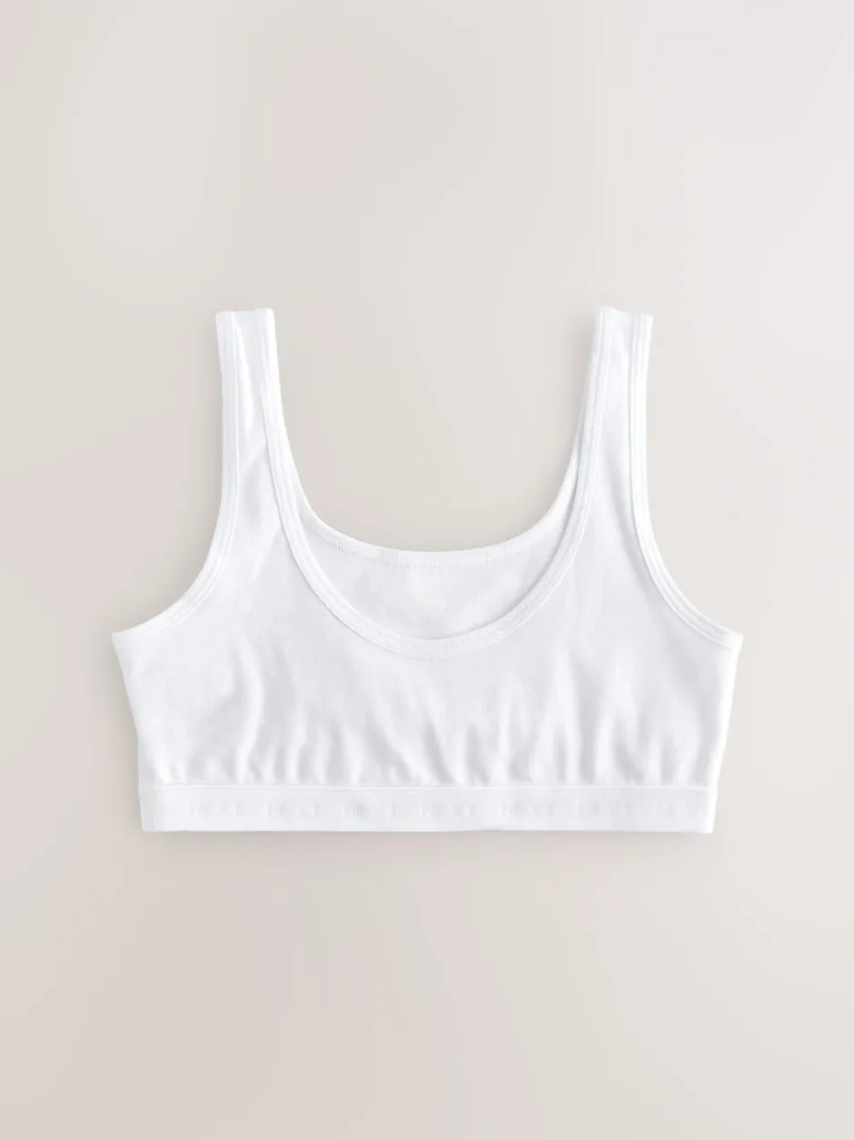 Alle Ondergoed*Next - Crop top met ronde hals (5-16jr) Wit