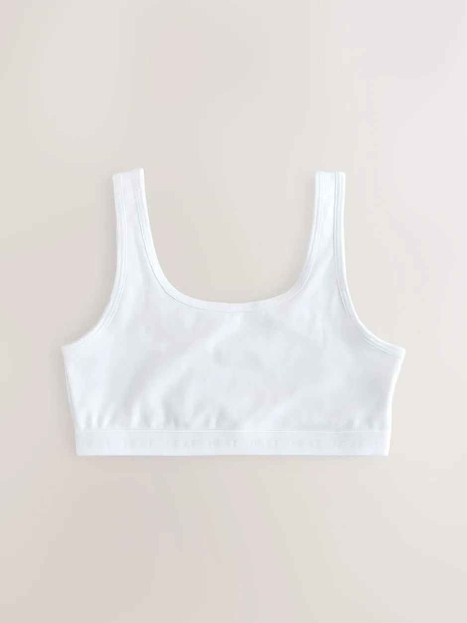 Alle Ondergoed*Next - Crop top met ronde hals (5-16jr) Wit