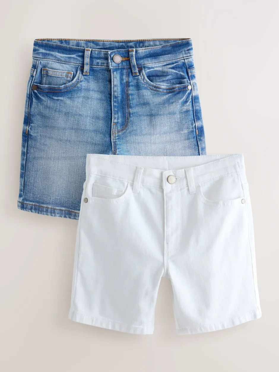 Shorts*Next - Denim short (3-16 jr) Wit
