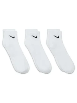 Sokken|Sokken*Nike - Enkel - Everyday set van 3 paar verzachte sokken met boord Wit