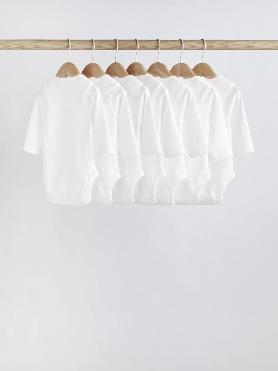 Multipacks|Rompertjes En Hemdjes|Next Wit - Essential rompertjes met lange mouwen