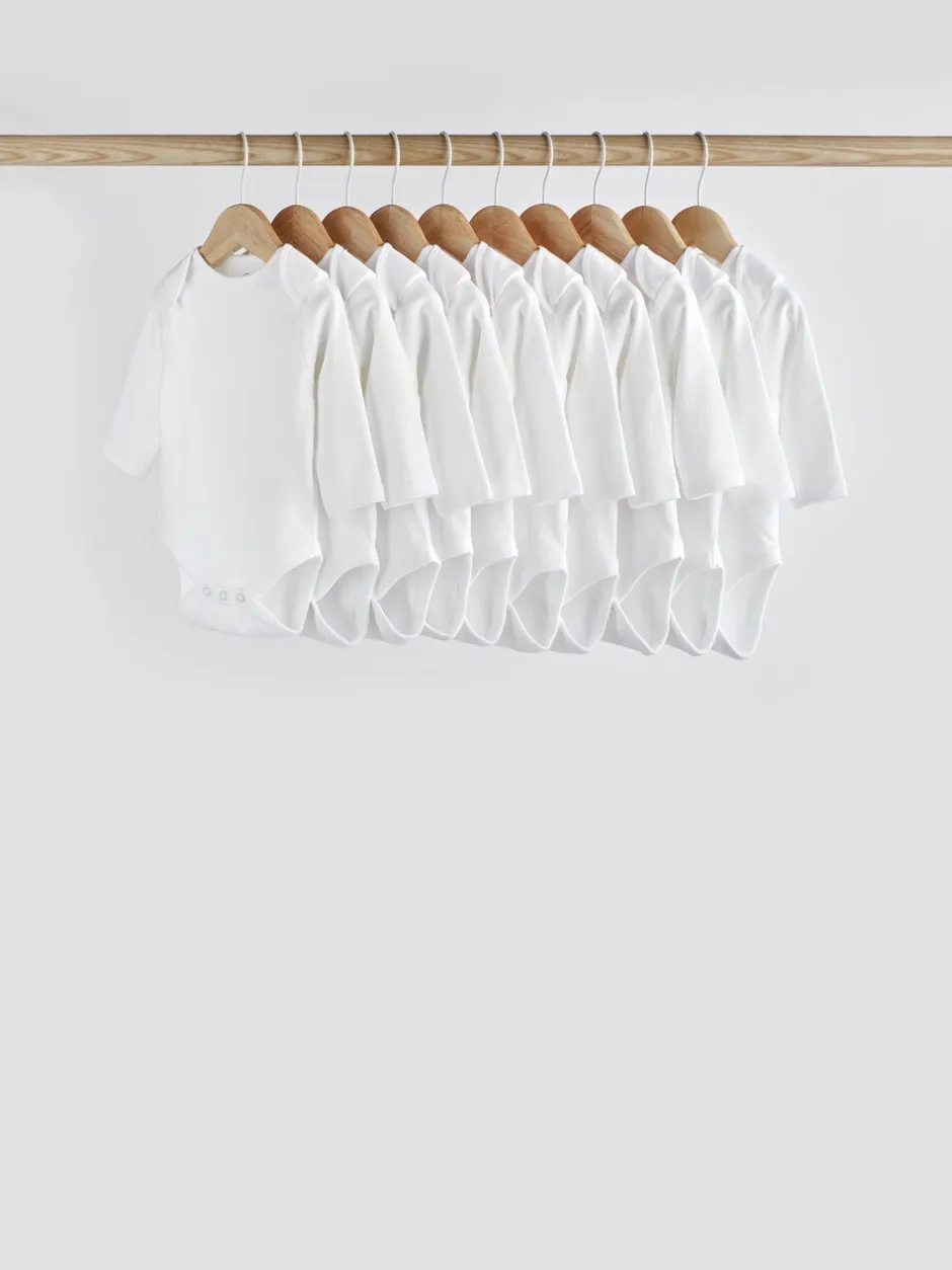 Multipacks|Rompertjes En Hemdjes*Next Wit - Essential rompertjes met lange mouwen