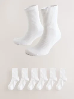 Sportkleding|Sokken|Next - Essential set van 6 paar sportsokken Wit