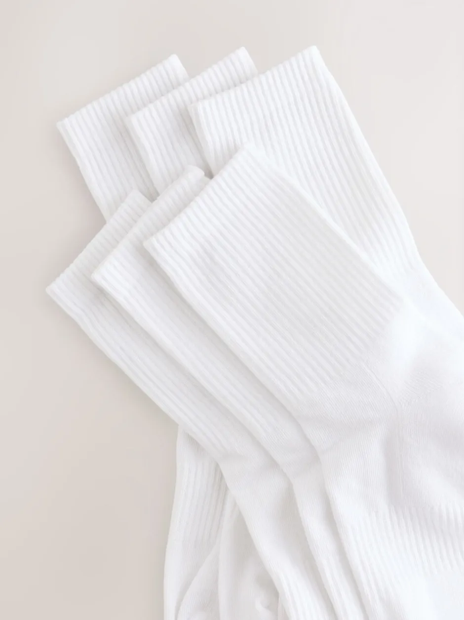 Sportkleding|Sokken|Next - Essential set van 6 paar sportsokken Wit