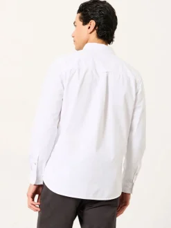 Formele Overhemden|Shirts*Fat Face - FatFace Long Sleeve Plain Shirt Wit