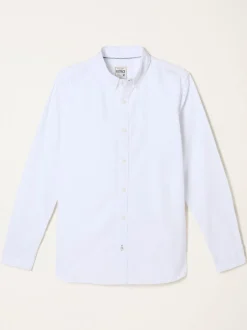 Formele Overhemden|Shirts*Fat Face - FatFace Long Sleeve Plain Shirt Wit