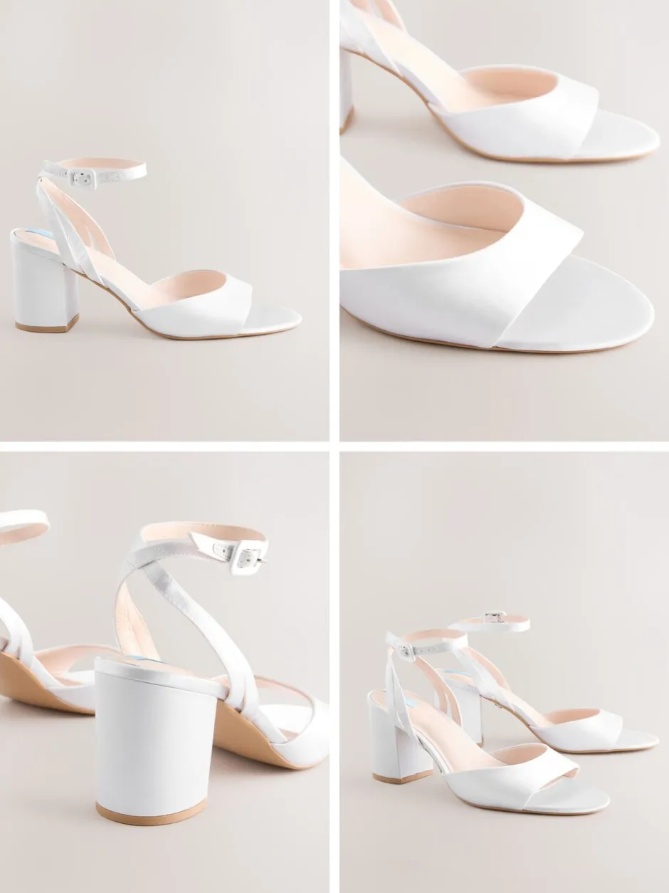 Schoenen Met Hakken*Next - Forever Comfort® bruidssandalen met ronde neus en blokhak Wit