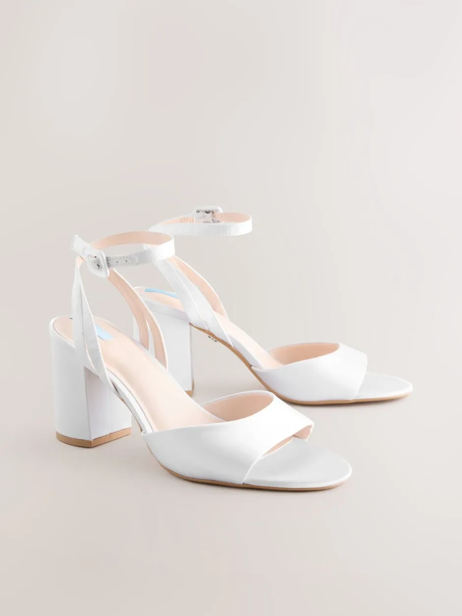Schoenen Met Hakken*Next - Forever Comfort® bruidssandalen met ronde neus en blokhak Wit