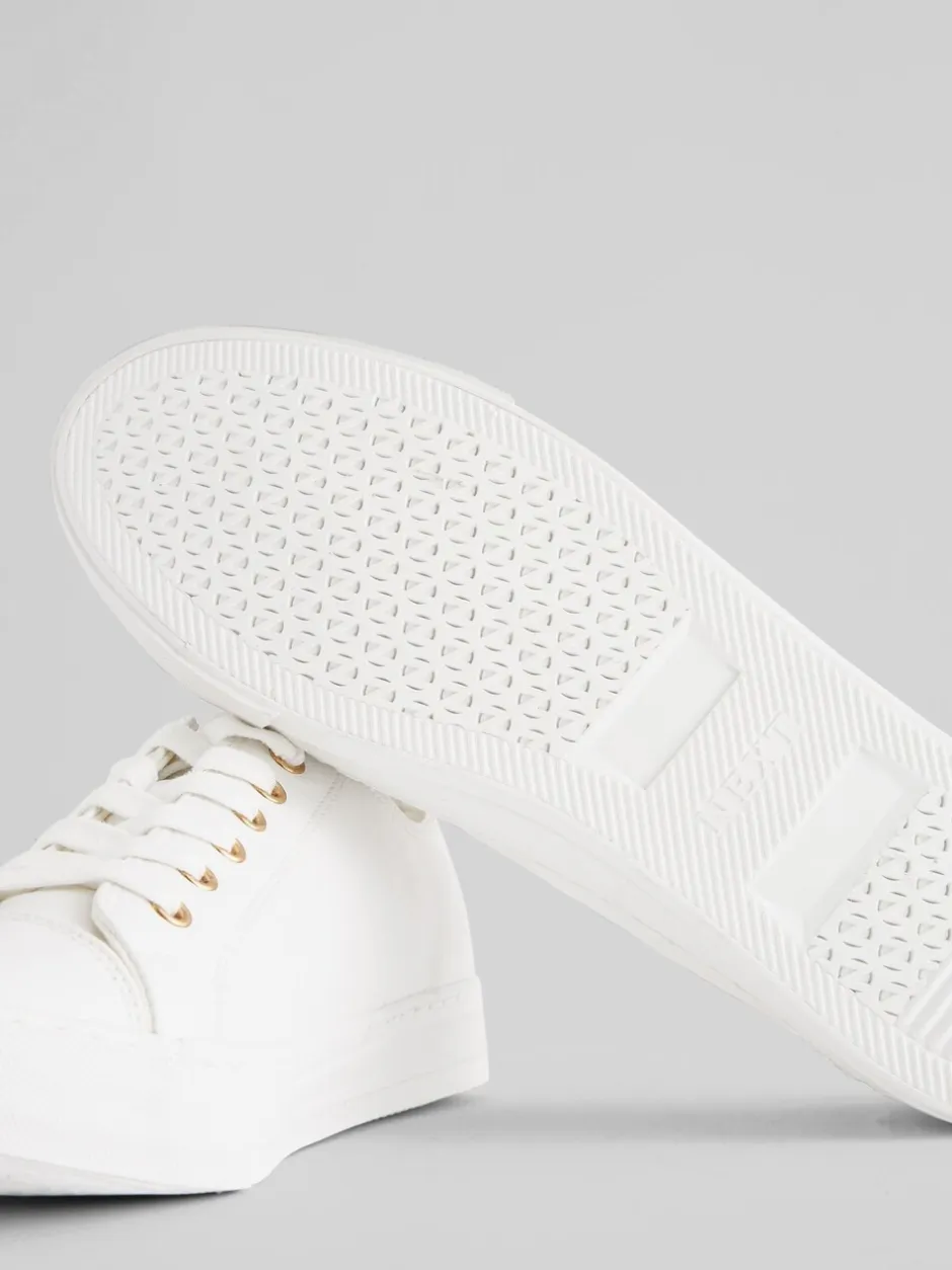 Ruimvallend En Extraruimvallend|Sneakers|Next - Gelakte honkbalsneakers Wit