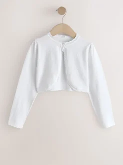 Gebreide Kleding*Next - Gelegenheids bolero (3 mnd- 16 jr) Wit